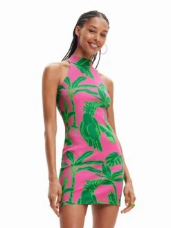 Desigual Robes En Jersey Robe Tropi Femme Melon -Stil Femme Soldes Boutique 00862c274f41afb5b6561eaed2e5a7b7