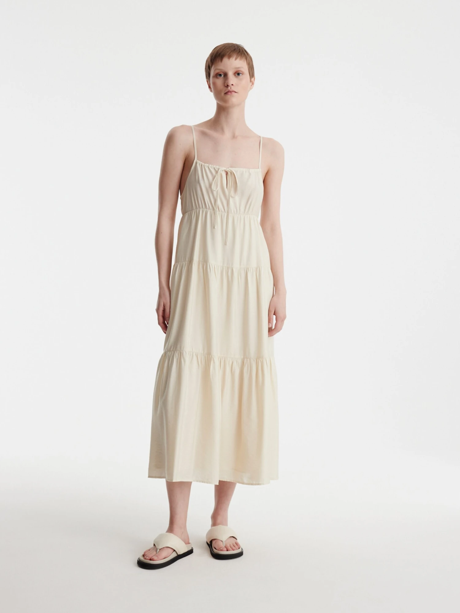 EDITED Robes Dété Robe D’été Jolina Femme Crème 8 EDITED Robes Dété Robe D’été Jolina Femme Crème – Image 6