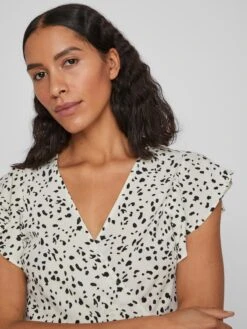 Vila Robes Dété Robe D’été Fini Femme Blanc Cassé -Stil Femme Soldes Boutique 0939c8b163794182f0cfa5113d7d1d19