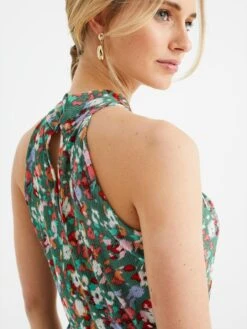 WE FASHION Robes Dété Robe D’été Femme Vert Foncé -Stil Femme Soldes Boutique 0a07c08591ee85b18ccd44b6328c5dc0