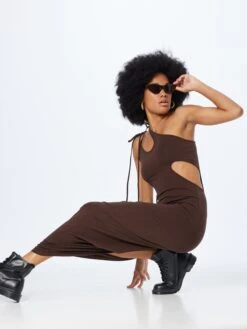 WEEKDAY Robes En Jersey Robe Michelle Femme Chocolat -Stil Femme Soldes Boutique 0d8e9531a046f0cd11bfd20b6b400357