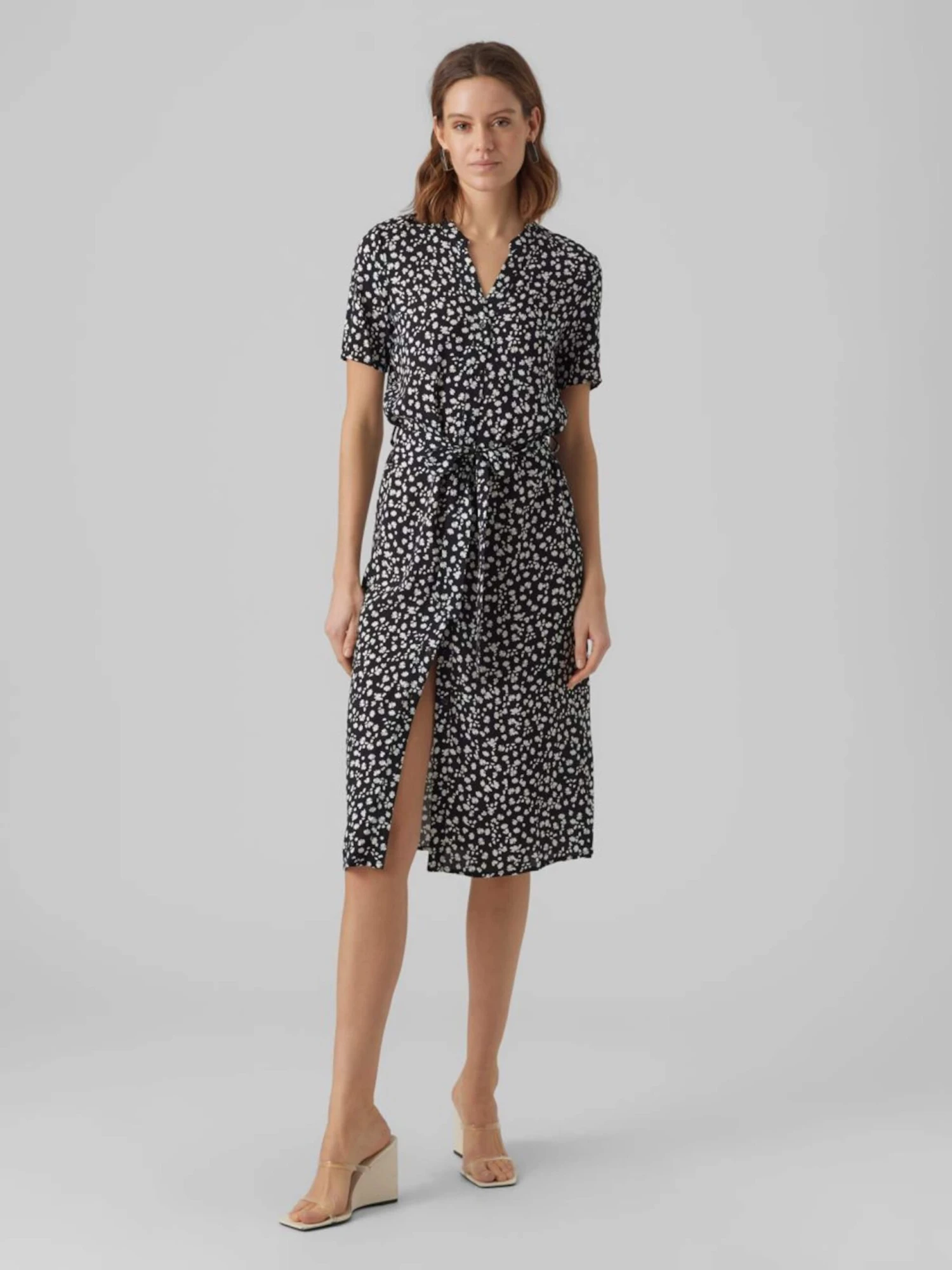 Vero Moda Robes Dété Robe D’été Vica Femme Noir 6 Vero Moda Robes Dété Robe D’été Vica Femme Noir – Image 4