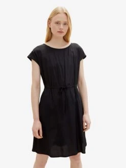 TOM TAILOR Denim Robes Dété Robe D’été Femme Noir -Stil Femme Soldes Boutique 1b35f19844fad544c0782dbb01f00dc7