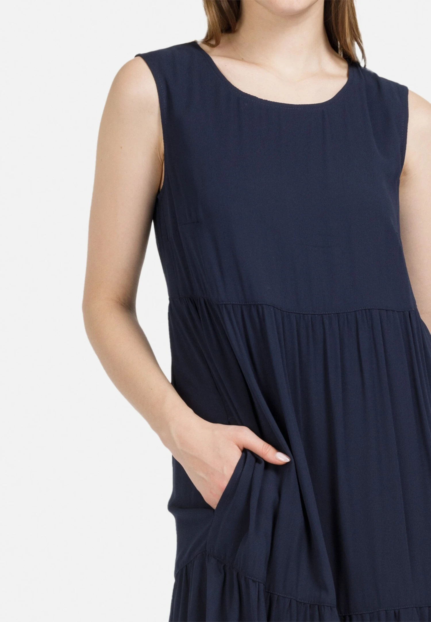 HELMIDGE Robes Dété Robe D’été Femme Bleu Foncé 6 HELMIDGE Robes Dété Robe D’été Femme Bleu Foncé – Image 4