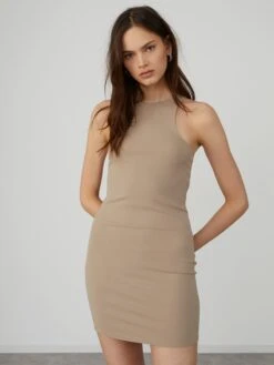 Robes En Jersey Robe Asya Femme Beige -Stil Femme Soldes Boutique 2699556fcd4539a1d8b6d3250dc1f985