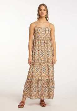 IZIA Robes Dété Robe D’été Gaya Femme Orange Clair -Stil Femme Soldes Boutique 274203f2f5411eebed6209164b4c292b