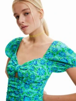 Desigual Robes Dété Robe D’été NEWPORT Femme Jade / Vert Clair -Stil Femme Soldes Boutique 2d9ff1e036c1ff598c8c6f5a4ac4cf35
