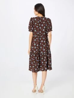 Monki Robes Dété Robe D’été Femme Brun Foncé -Stil Femme Soldes Boutique 2e868566000ffe74b8a1f9112e5aaad3