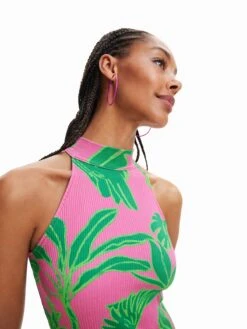 Desigual Robes En Jersey Robe Tropi Femme Melon -Stil Femme Soldes Boutique 319753c6328ad996897fdb0152f15fd1