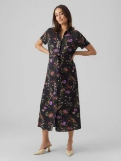 Robes Robe-chemise Easy Femme Noir -Stil Femme Soldes Boutique 351d0e3f32b6a3a61a64872a863cb096