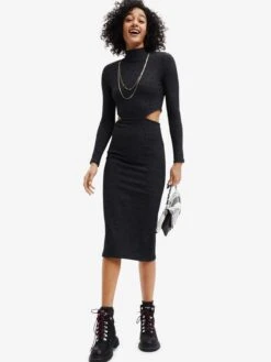 Desigual Robes En Jersey Robe LAYLA Femme Anthracite -Stil Femme Soldes Boutique 362b8d9ecd364ee90a1405c121062f89