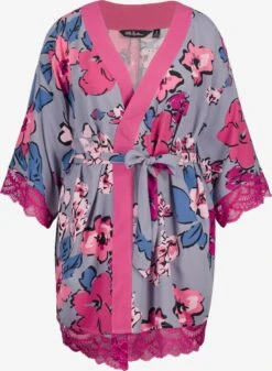 Ulla Popken Robes De Chambre Robe De Chambre Femme Gris