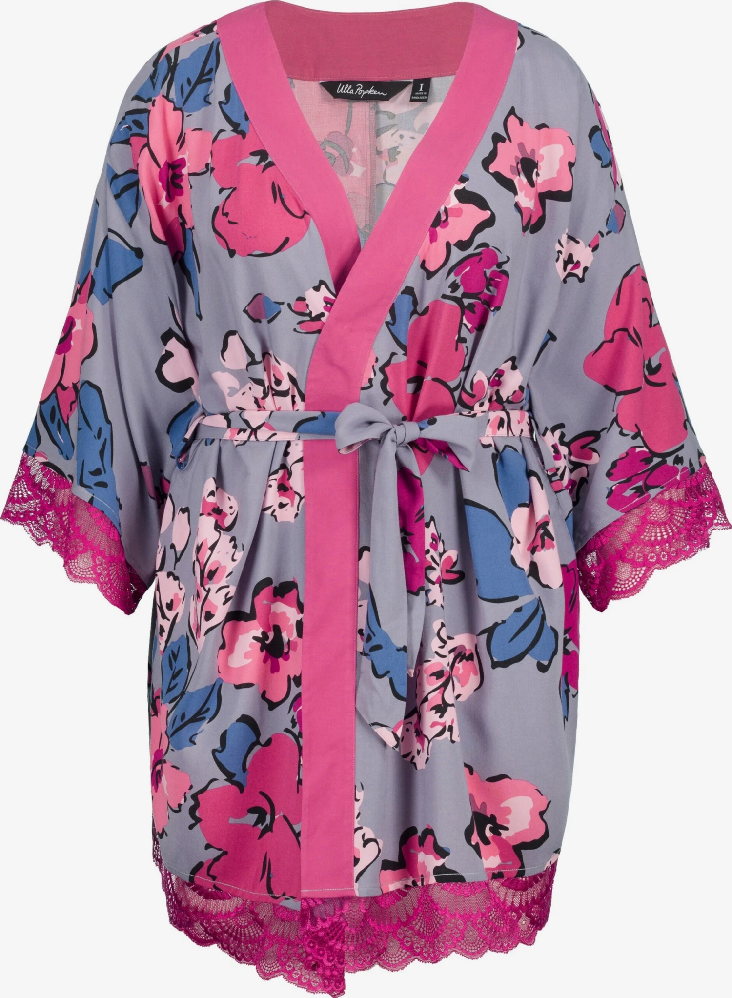 Ulla Popken Robes De Chambre Robe De Chambre Femme Gris 3 Ulla Popken Robes De Chambre Robe De Chambre Femme Gris