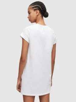 AllSaints Robes En Jersey Robe ANNA Femme Blanc -Stil Femme Soldes Boutique 36ab34abd49ca18773d1f8de0702a681