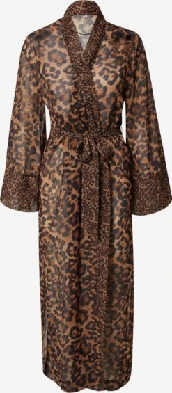 Hunkemöller Robes De Chambre Robe De Chambre Nyakim Femme Marron / Noisette
