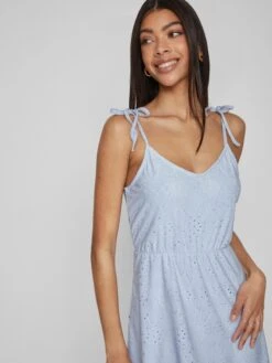 Vila Robes Dété Robe D’été KAWA Femme Bleu Clair -Stil Femme Soldes Boutique 3834dba5445ba7328522ca9141eb4137