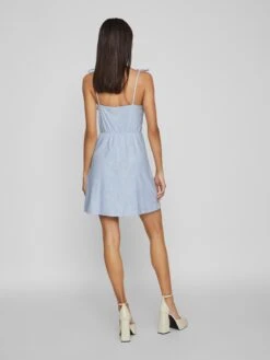 Vila Robes Dété Robe D’été KAWA Femme Bleu Clair -Stil Femme Soldes Boutique 386f2032b0c839c9c05ddf7847aeb42b
