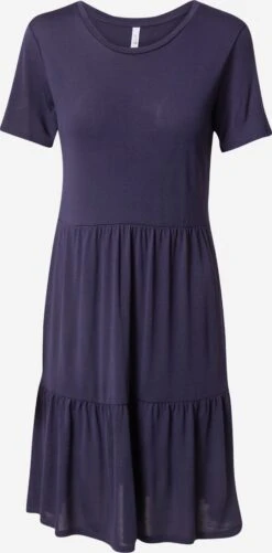 Hailys Robes En Jersey Robe Rosi Femme Bleu Foncé