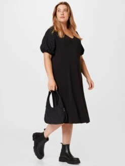 PERSONA BY MARINA RINALDI Robes En Jersey Robe ORZO Femme Noir -Stil Femme Soldes Boutique 3a36ae93c5769228d607d6d7dbe41104