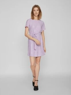 Vila Robes Dété Robe D’été KAWA Femme Violet Pastel -Stil Femme Soldes Boutique 485a198d7c20882fe8963e6da7ab17c6