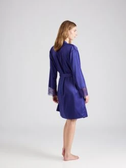 LingaDore Robes De Chambre Robe De Chambre Femme Bleu Marine -Stil Femme Soldes Boutique 4ba0bf7bce1b10b05db6aaf9addb0fae