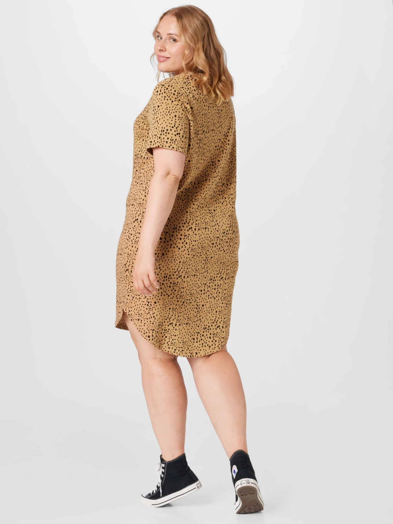 ONLY CARMAKOMA Robes En Jersey Robe KAYLEE Femme Beige 5 ONLY CARMAKOMA Robes En Jersey Robe KAYLEE Femme Beige – Image 3