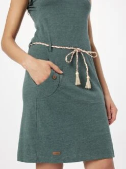 Ragwear Robes En Jersey Robe TAGG Femme Vert Chiné -Stil Femme Soldes Boutique 4f70ea7f9b3704e7fcd129468799acf3