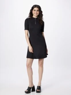 Hugo Robes En Jersey Robe Nessire Femme Noir -Stil Femme Soldes Boutique 507860074a6451fecde2868763c03e4e