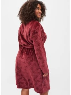 Zizzi Robes De Chambre Robe De Chambre Femme Rouge -Stil Femme Soldes Boutique 50a09edbe854caa9cf87495688c4f395