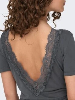 ONLY Robes En Jersey Robe Free Femme Gris Foncé -Stil Femme Soldes Boutique 54674183a2d44eb165a8d38a469f3659