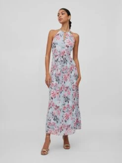 Vila Robes Dété Robe D’été JULIETTE Femme Bleu Clair -Stil Femme Soldes Boutique 585e2464c8d627f899bd14cac66ebb52