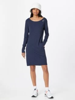 Ragwear Robes En Jersey Robe RIVER Femme Bleu Nuit / Bleu Ciel -Stil Femme Soldes Boutique 5980dca738143ca5e5bd1f6950453997