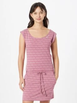 Ragwear Robes En Jersey Robe TAG Femme Rose / Framboise -Stil Femme Soldes Boutique 59abf803b6d9ba9983036b88d8b926ae