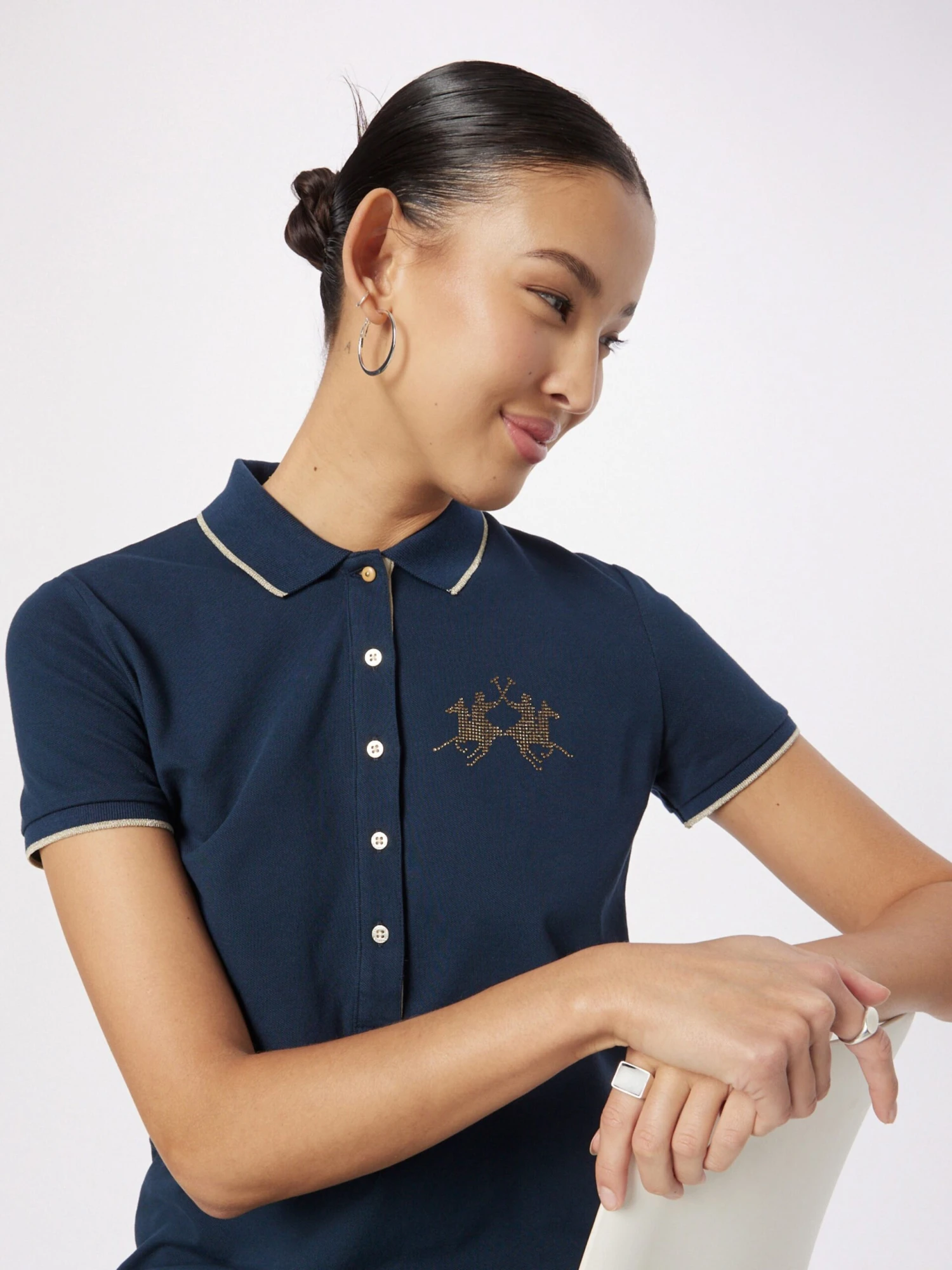 La Martina Robes En Jersey Robe Femme Marine 4 La Martina Robes En Jersey Robe Femme Marine â Image 2