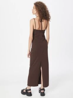 WEEKDAY Robes En Jersey Robe Nina Femme Brun Foncé -Stil Femme Soldes Boutique 66550a74696c8bb2fe56191727899d77