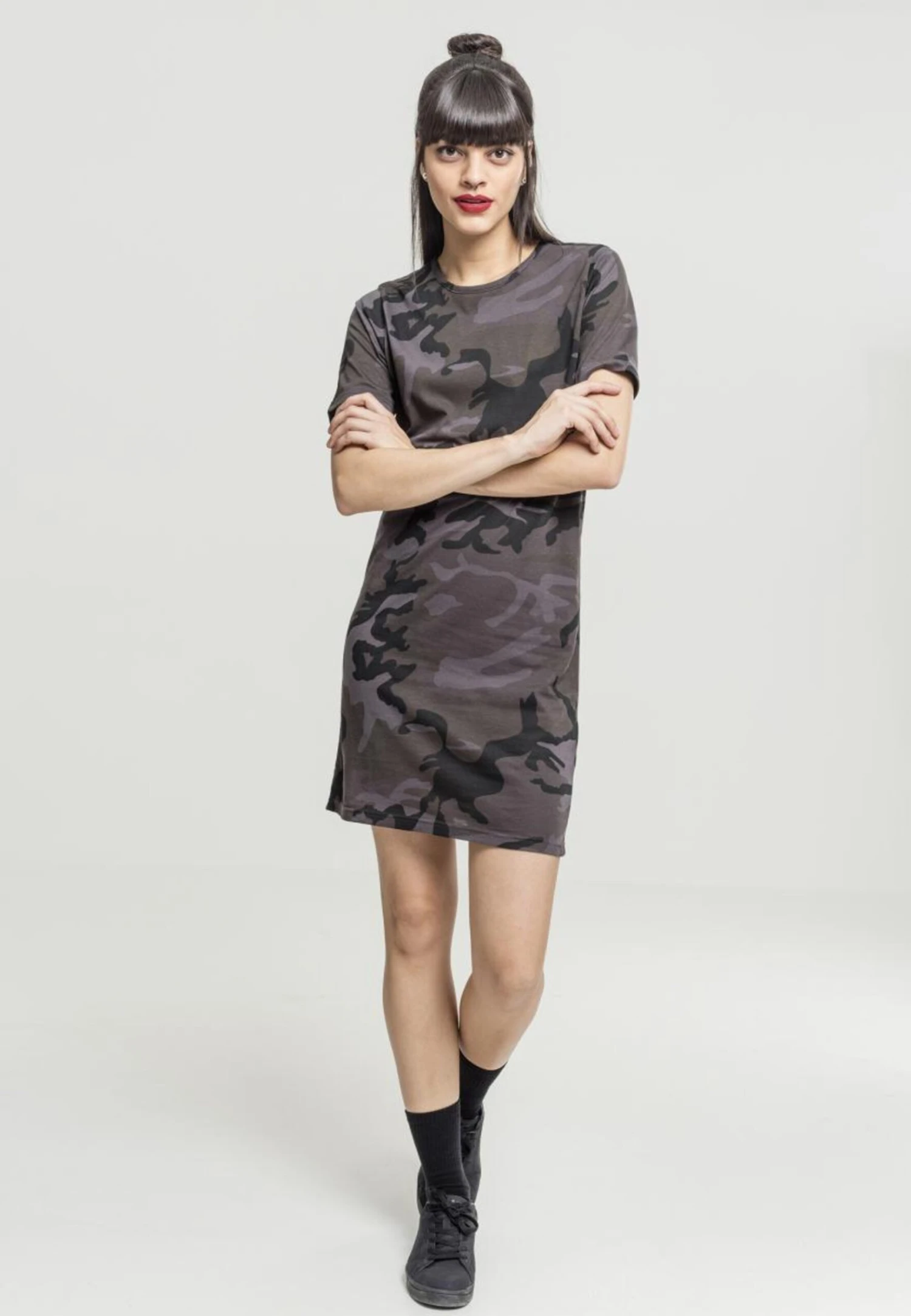 URBAN CLASSICS Robes En Jersey Robe Femme Kaki 8 URBAN CLASSICS Robes En Jersey Robe Femme Kaki – Image 6