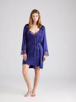 LingaDore Robes De Chambre Robe De Chambre Femme Bleu Marine -Stil Femme Soldes Boutique 6e66a41670305a10a15f4d59b67b978b