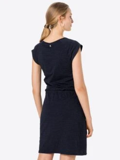 Ragwear Robes Dété Robe D’été Femme Bleu Marine -Stil Femme Soldes Boutique 712bd768eb771a1a8306231a1e77d10a
