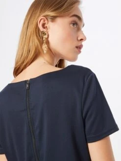 Vila Robes En Jersey Robe Tinny Femme Bleu Foncé -Stil Femme Soldes Boutique 73ac593523106eec2f9506ea67b51403