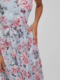 Vila Robes Dété Robe D’été JULIETTE Femme Bleu Clair -Stil Femme Soldes Boutique 74c736f0d6e978f054995be0ec8fbfab