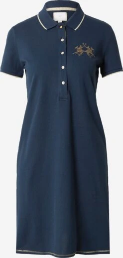 La Martina Robes En Jersey Robe Femme Marine