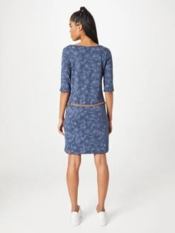 Ragwear Robes En Jersey Robe TANYA Femme Bleu Marine / Bleu Fumé -Stil Femme Soldes Boutique 7ce9aa7887b408aed5475ee33b86feb8