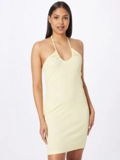 ONLY Robes Dété Robe D’été NESSA Femme Jaune Clair -Stil Femme Soldes Boutique 8229f61d8d67424a3e048aecbf0d025f