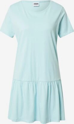 URBAN CLASSICS Robes En Jersey Robe Valance Femme Bleu Clair