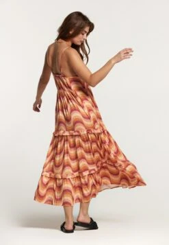 Shiwi Robes Dété Robe D’été Sicily Femme Rouille / Ocre -Stil Femme Soldes Boutique 8951f1ec32357da6afb32124317575ce