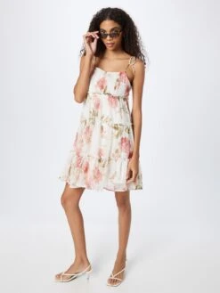 Vero Moda Robes Dété Robe D’été BRIONY Femme Blanc -Stil Femme Soldes Boutique 8e8d6635672de7d53cad15c18e5ac098