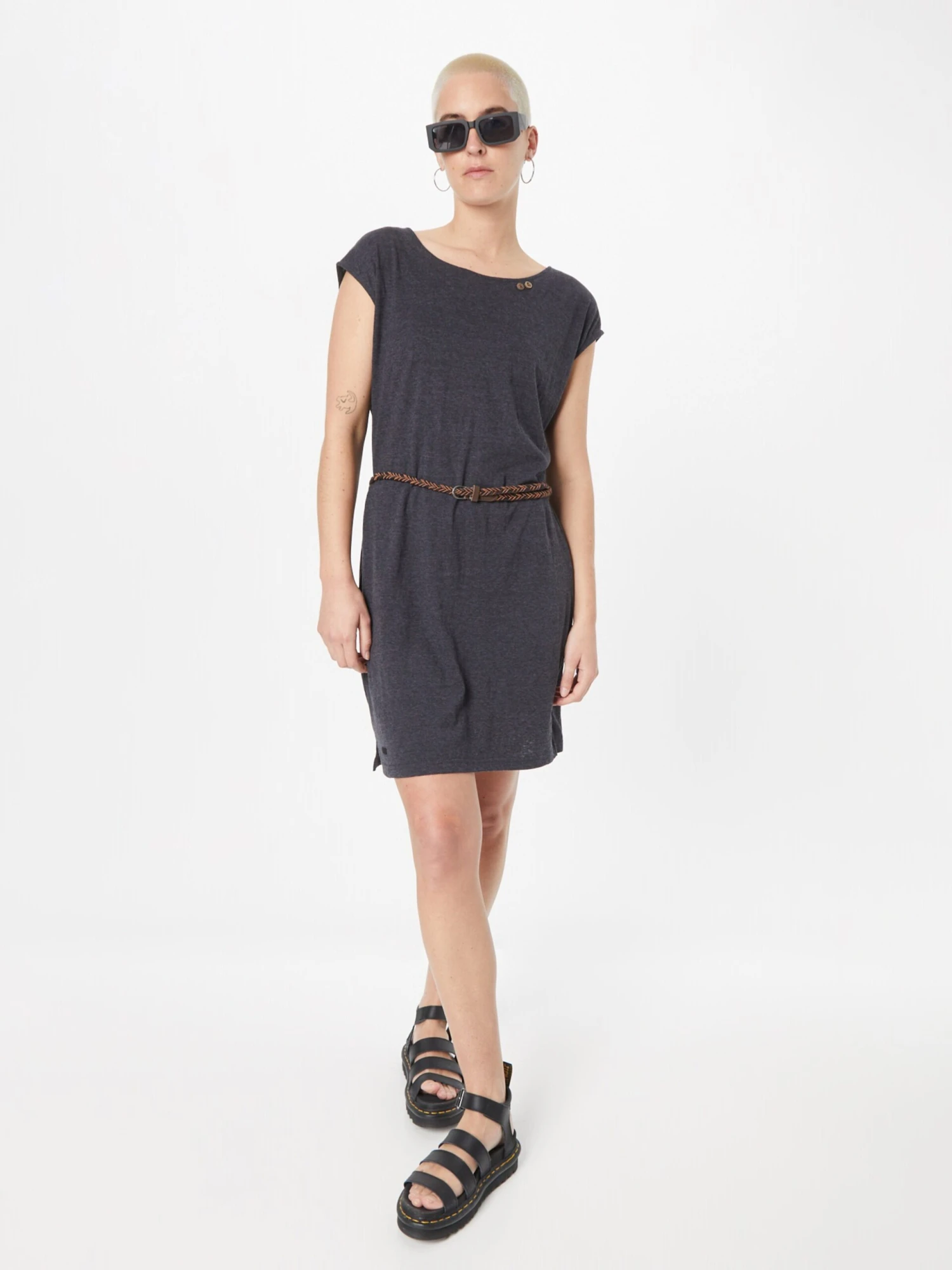 Ragwear Robes En Jersey Robe SOFFIA Femme Gris Foncé 7 Ragwear Robes En Jersey Robe SOFFIA Femme Gris Foncé – Image 5