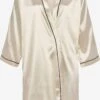 Bruno Banani Robes De Chambre Robe De Chambre Femme Crème -Stil Femme Soldes Boutique 92ad1dedeae2fb0d7f7c70c1c9e01f64