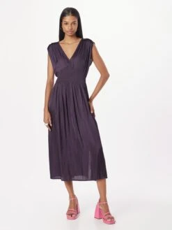 Sessun Robes Dété Robe D’été LAVINIA Femme Aubergine -Stil Femme Soldes Boutique 934d141e2b962314fdc3c1b95d742dae