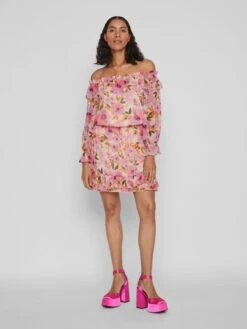 Vila Robes Dété Robe D’été Azura Femme Rose -Stil Femme Soldes Boutique 945932679eff9012a5c808b139adb0ed